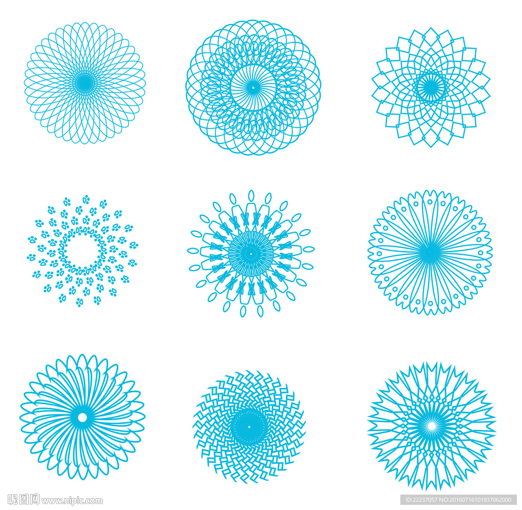 圆形图标图案设计图__其他素材_底纹边框_设计图库_昵图网nipic.com