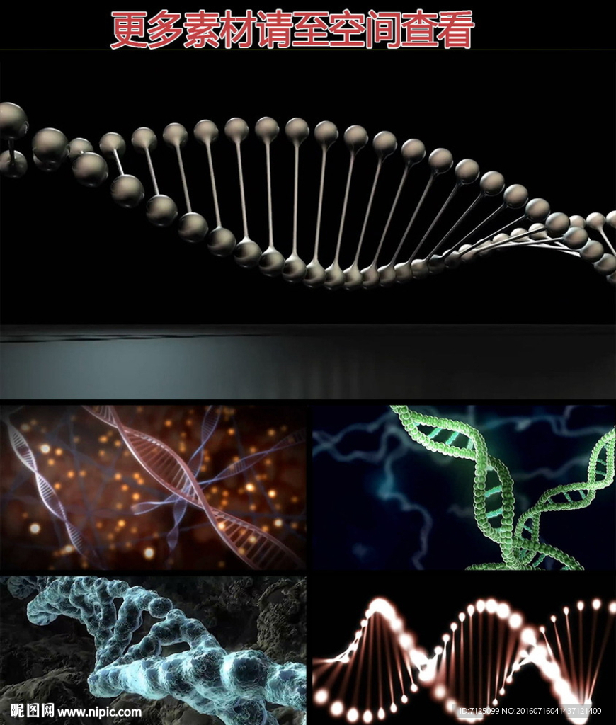 基因DNA螺旋体高清视频素材