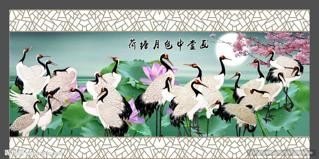 仙鹤图