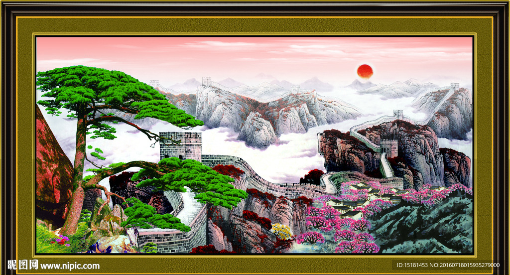 迎客松风景
