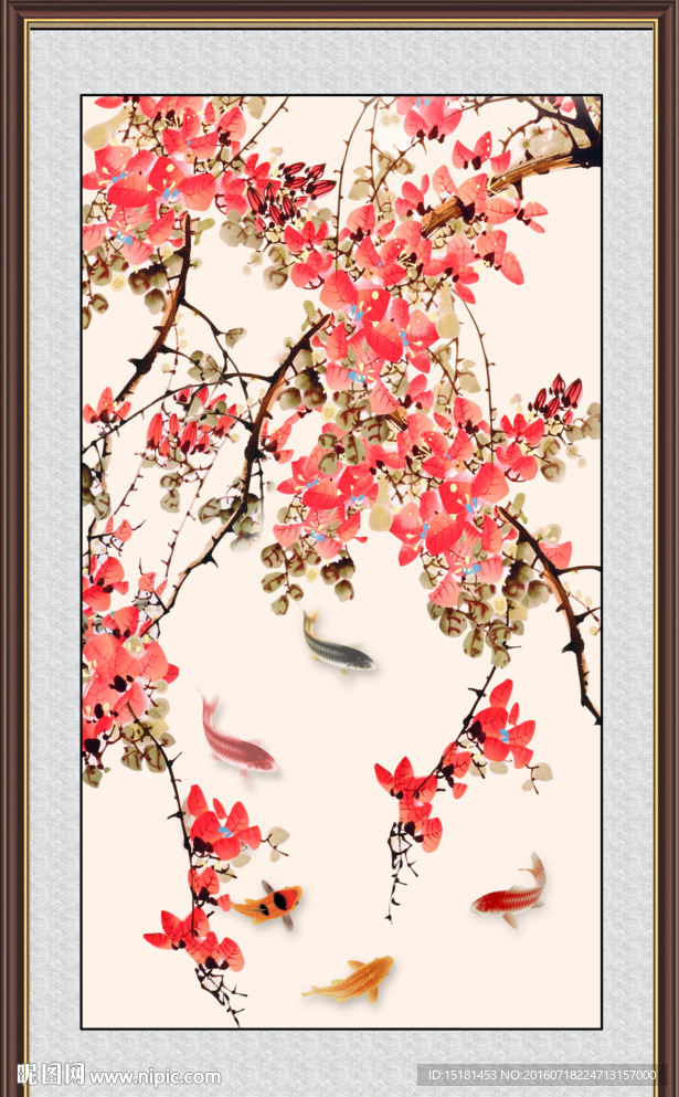 花鸟鲤鱼