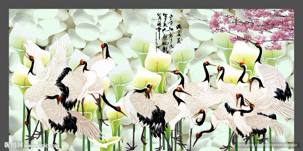 仙鹤图