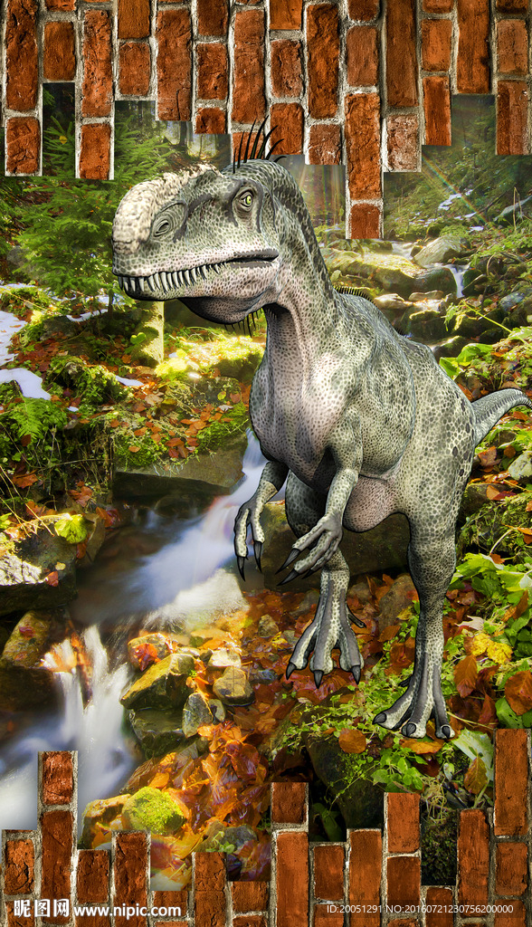 3d玄关恐龙
