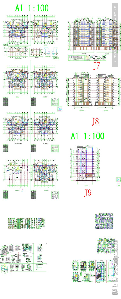 楼房建筑CAD图纸