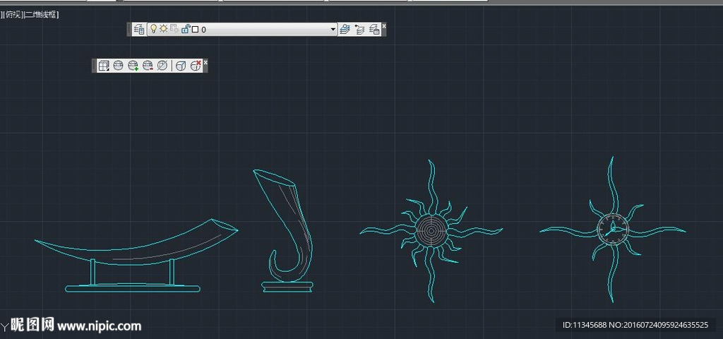 家装 装饰品 CAD