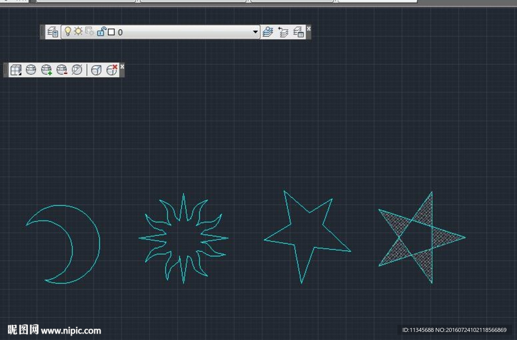 家装背景墙装饰品 cad