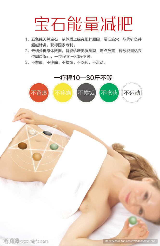 宝石减肥海报