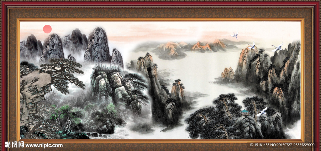 国画山水画