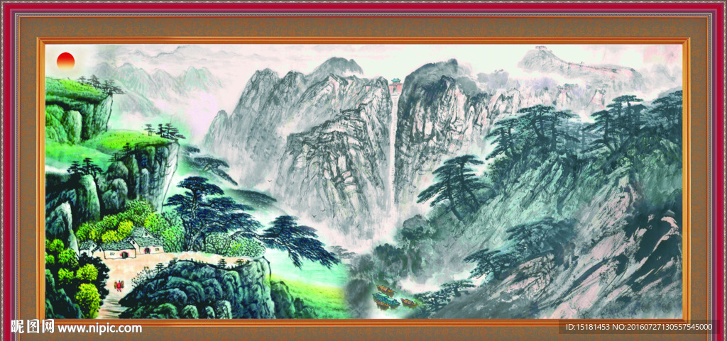 巨幅山水画