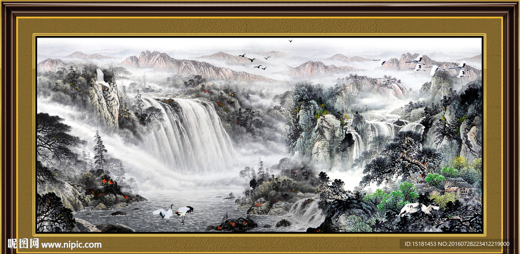 巨幅山水画