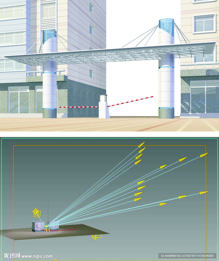 大门3D模型