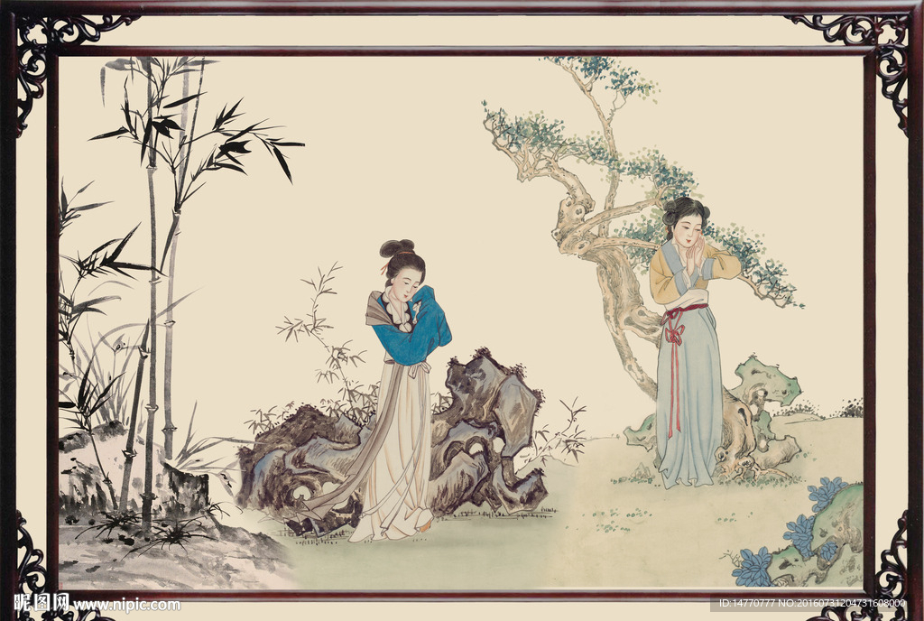 国画仕女图