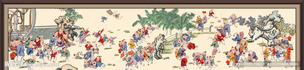 百子图