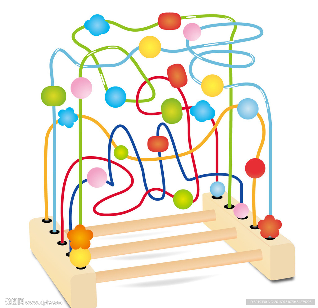 奇幻迷宫线串珠绕珠儿童玩具