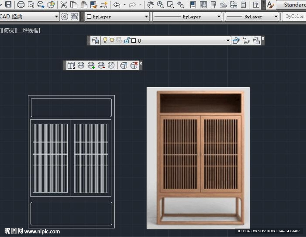 茶室柜子 cad