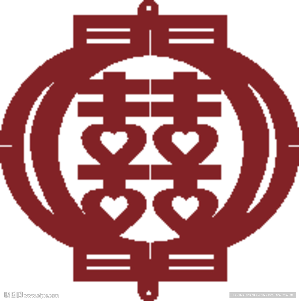 剪纸灯笼