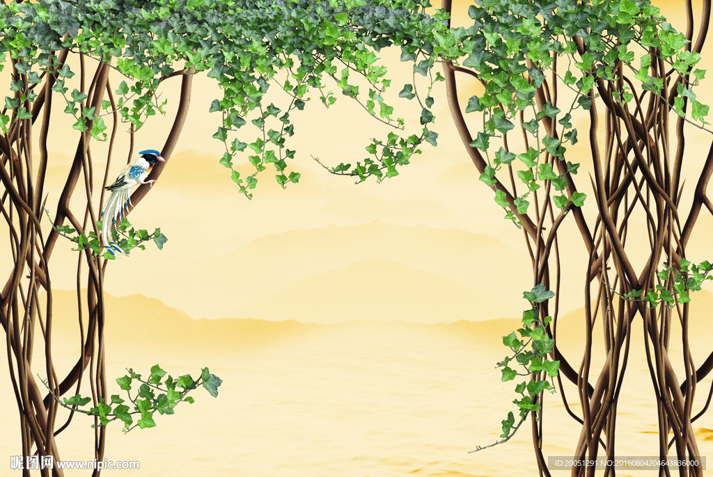 大型花藤背景墙