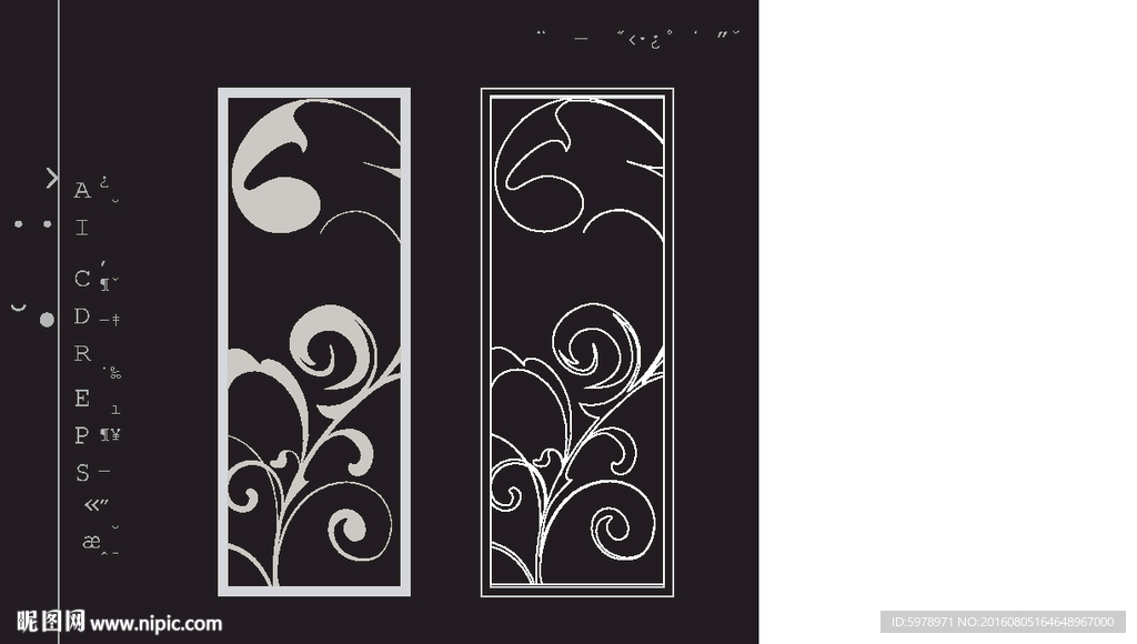 镂空雕花 移门图案  隔断图案