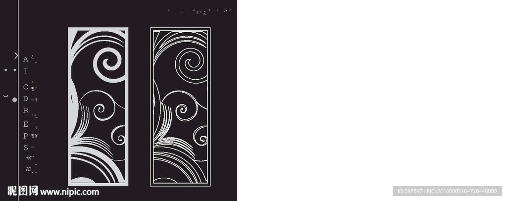 镂空雕花 移门图案  隔断图案