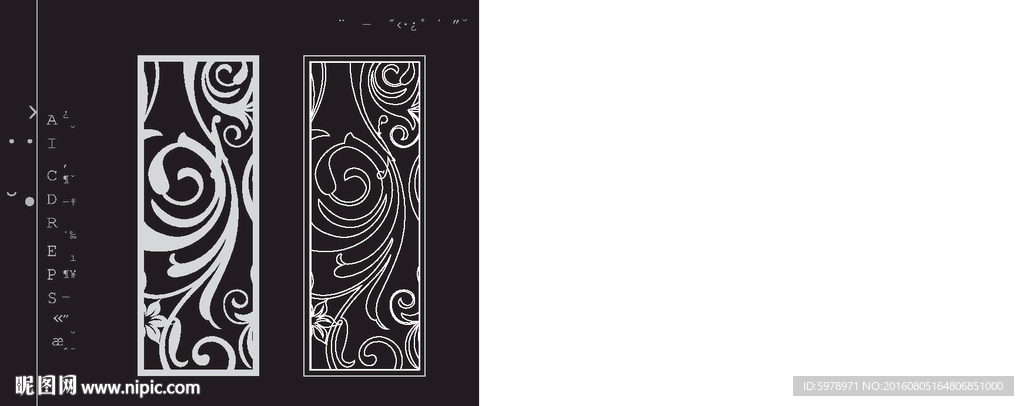 镂空雕花 移门图案 隔断