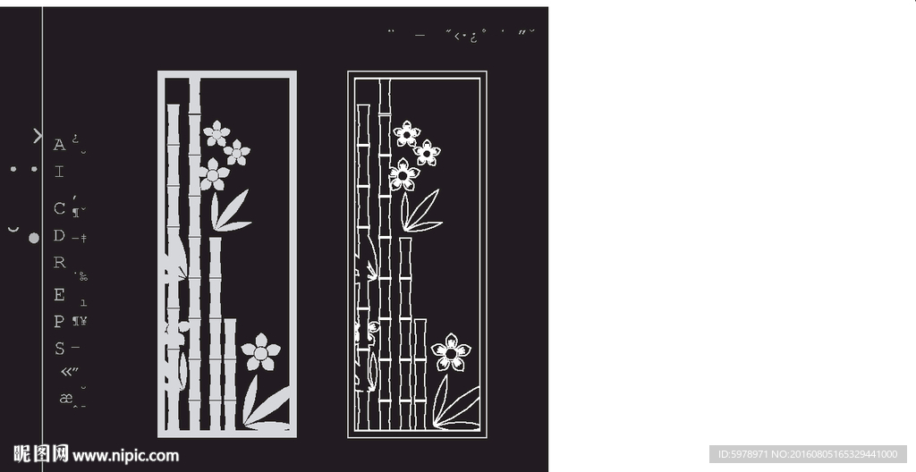 镂空雕花 移门图案