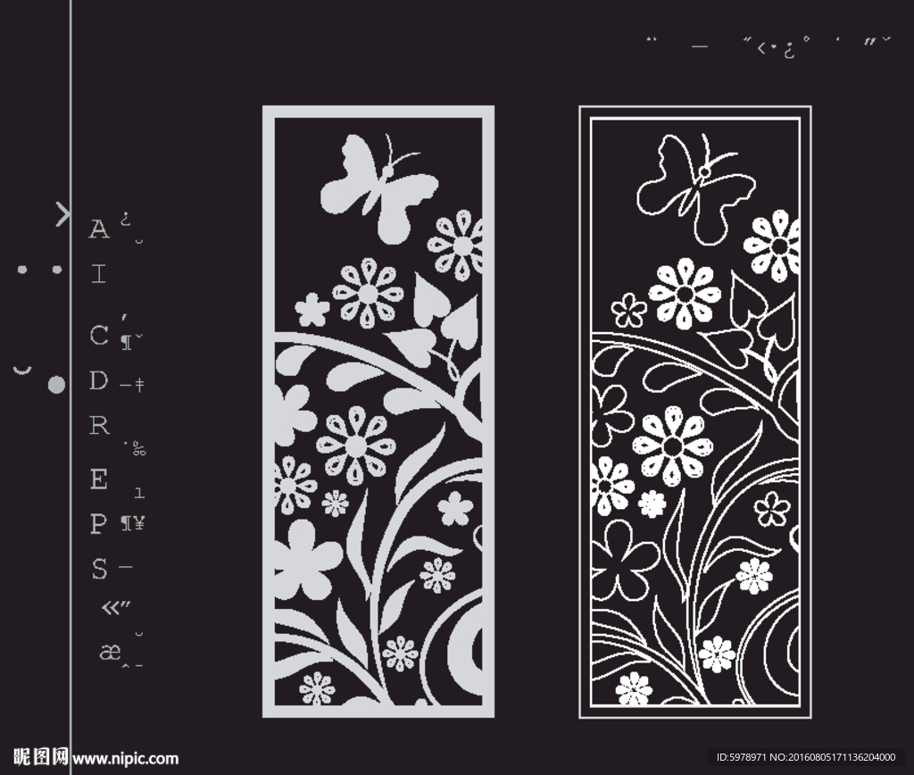 镂空雕花 移门图案