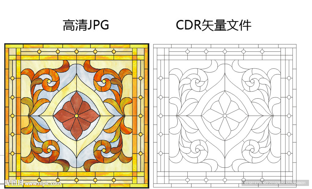 彩绘玻璃