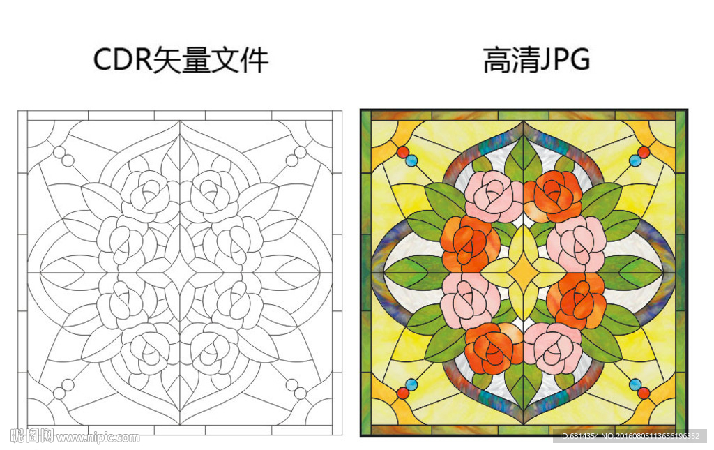 彩绘玻璃