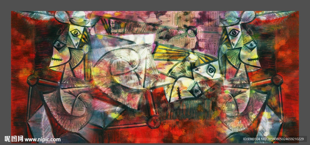 抽象油画