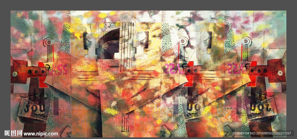抽象油画