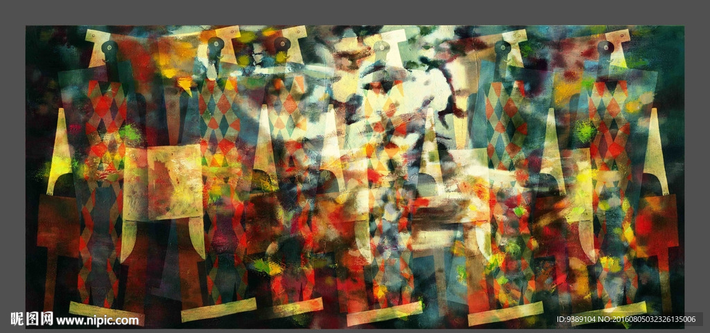 抽象油画
