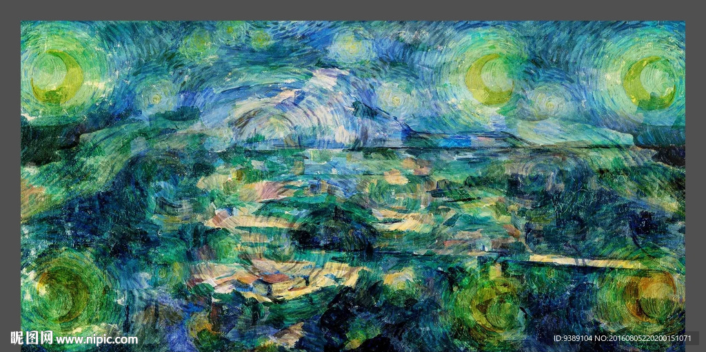抽象油画