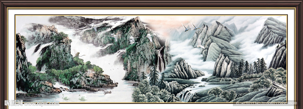 山水国画
