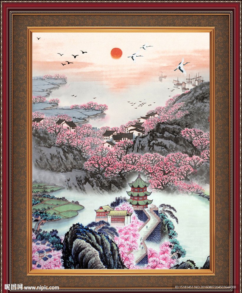 巨幅山水画