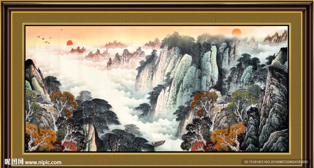 巨幅山水画