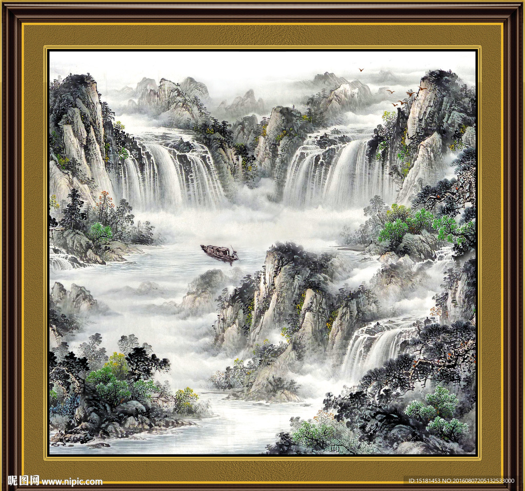 巨幅山水画