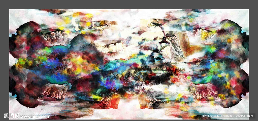 抽象油画
