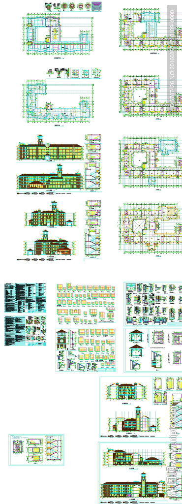 欧式小学建筑设计图纸