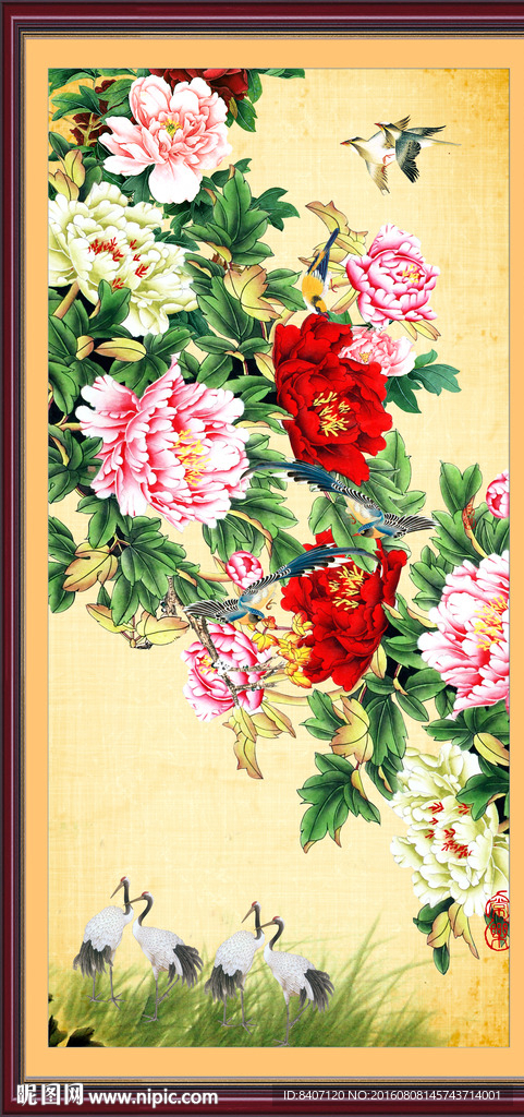 牡丹国画