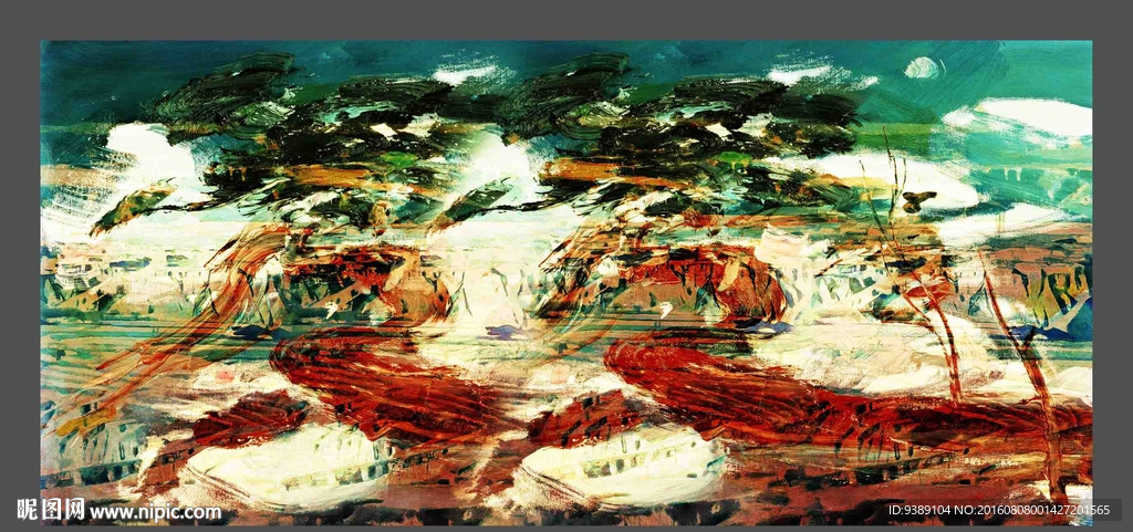 抽象油画