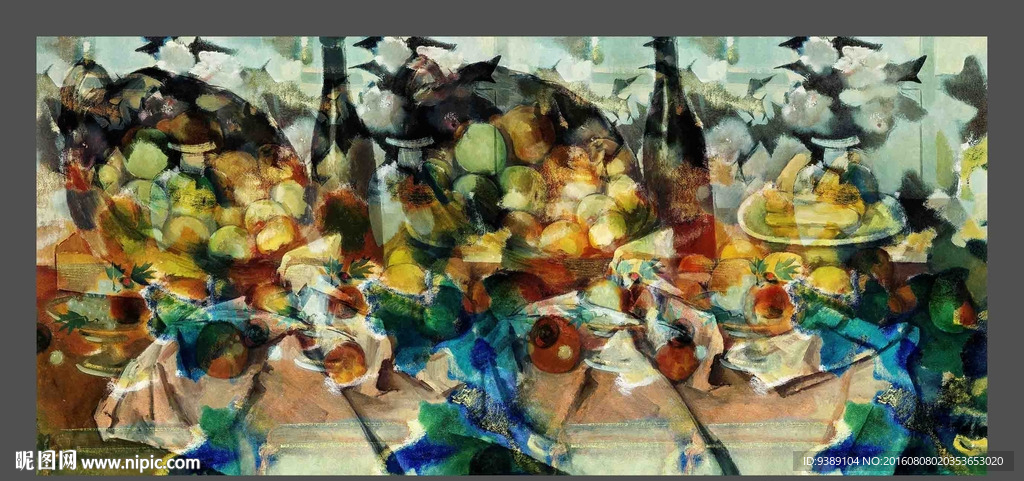 抽象油画