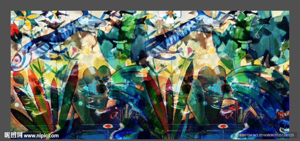 抽象油画