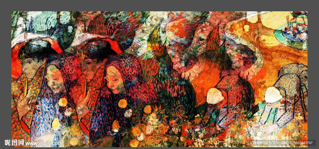 抽象油画