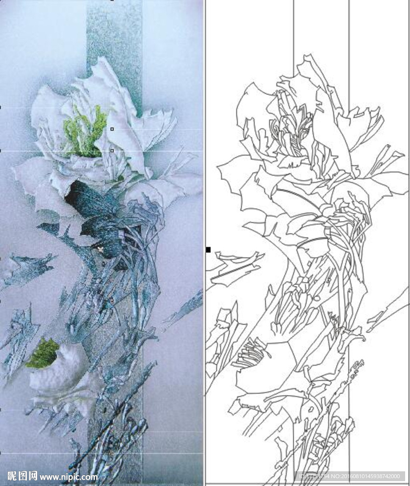 抽象花