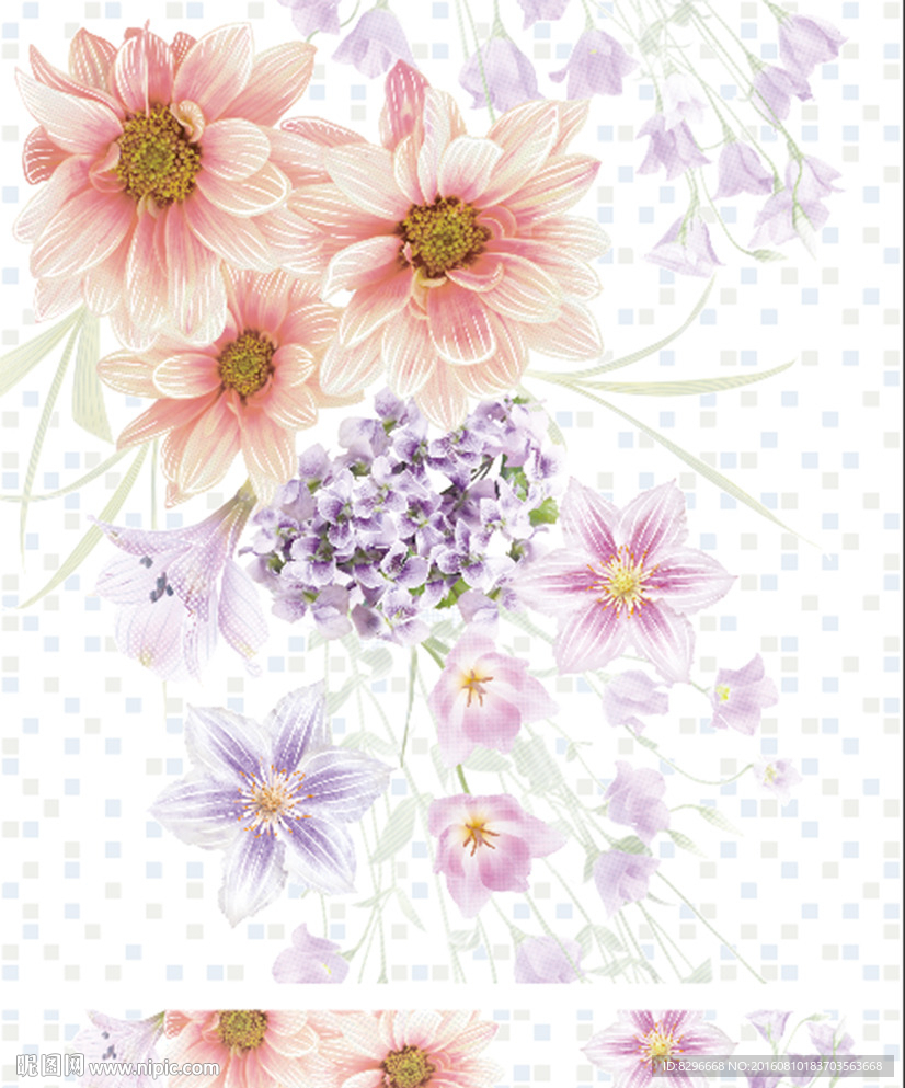瓷砖花片