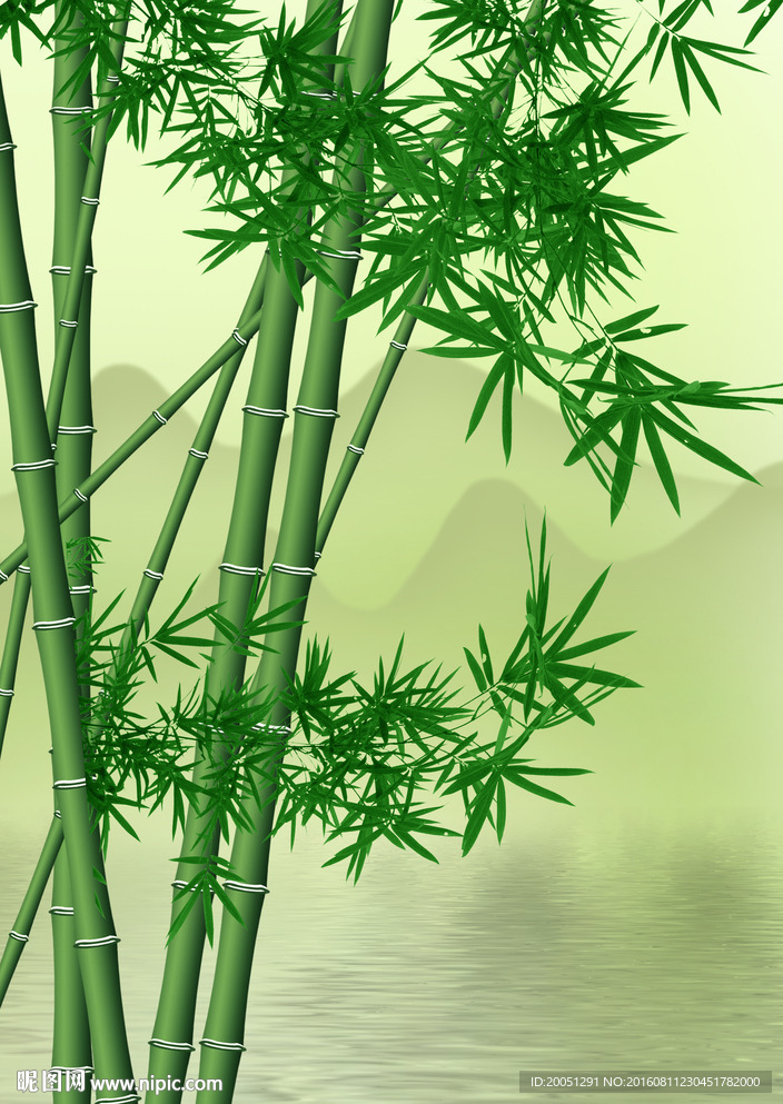 3d玄关竹子