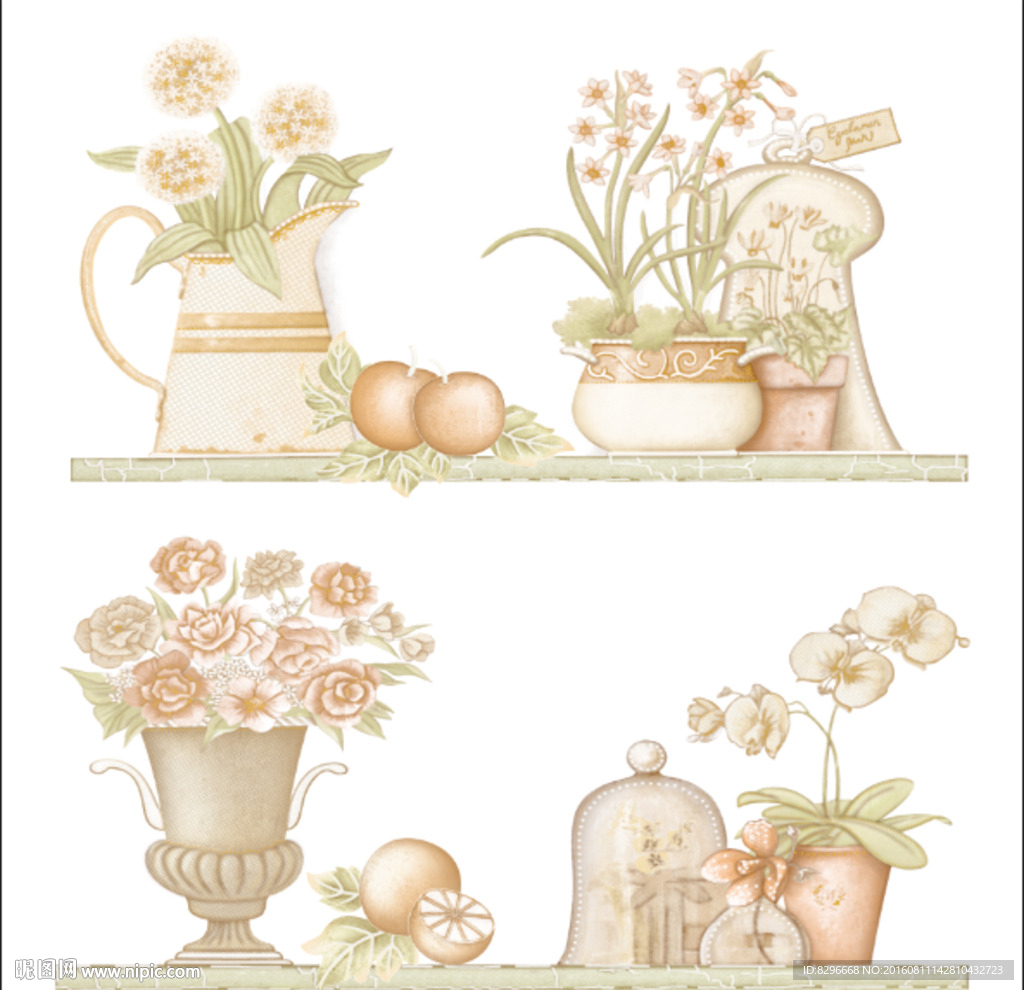 瓷砖花片