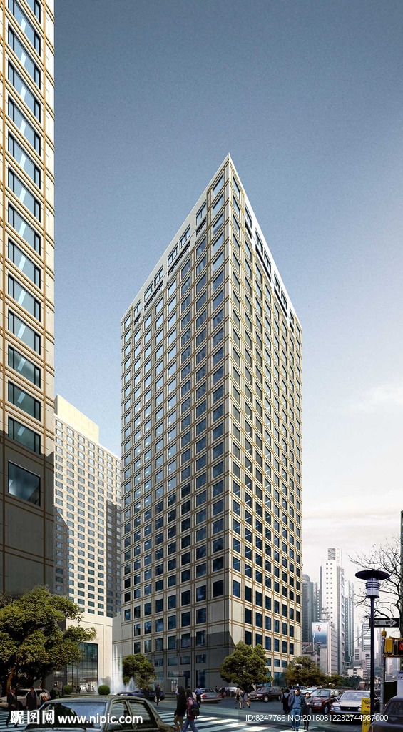 商务办公楼建筑效果图