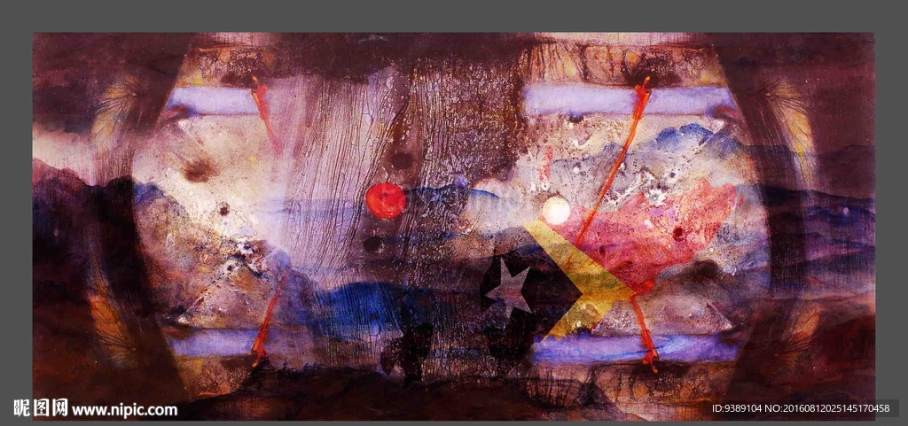 抽象油画