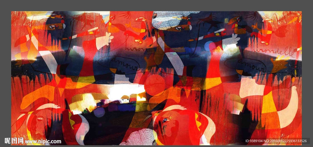 抽象油画